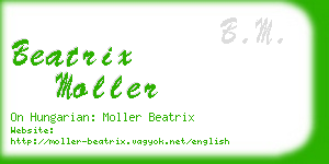 beatrix moller business card